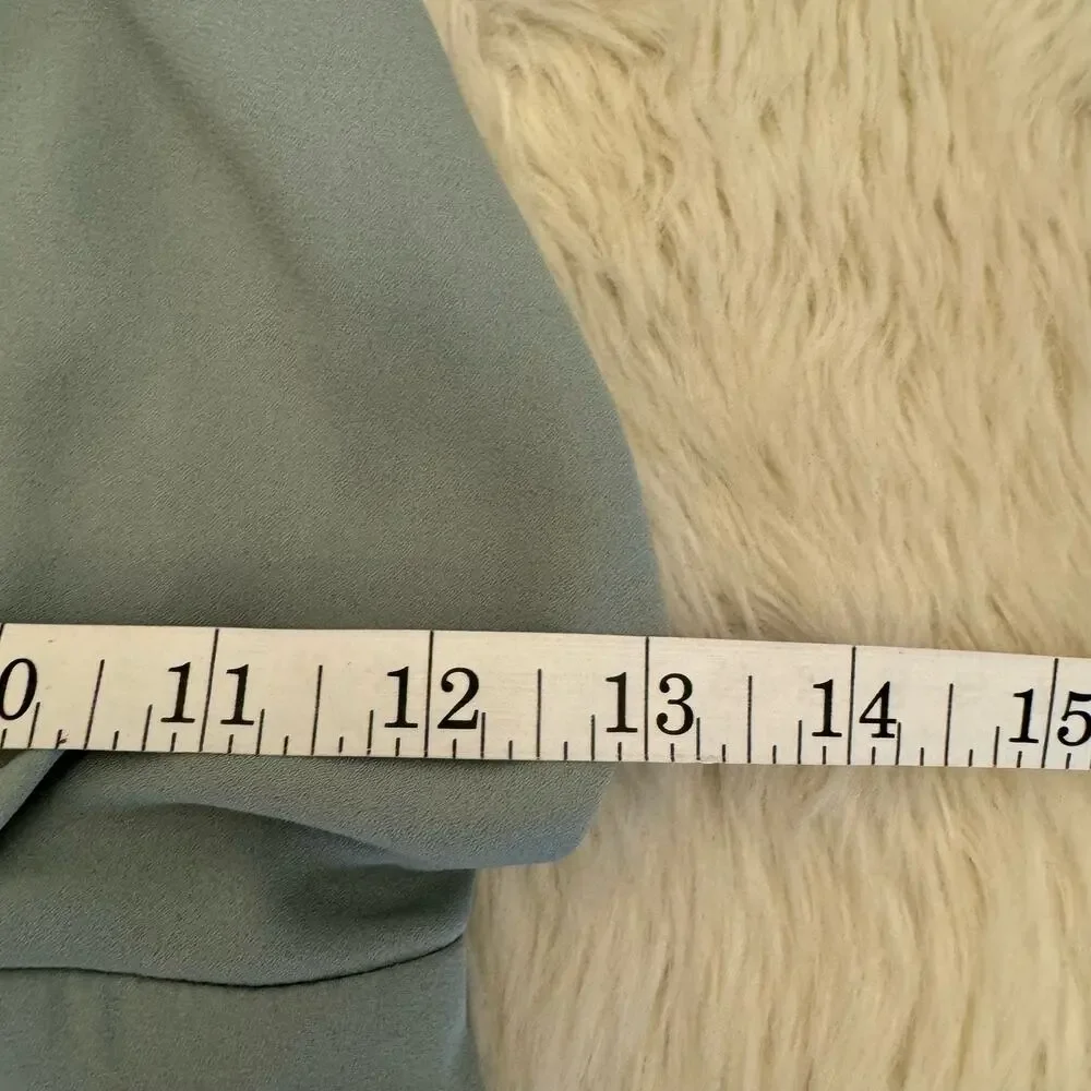 Show me your Mumu Amanda Halter Chiffon Maxi Dress Small Silver Sage Crisp Fairy